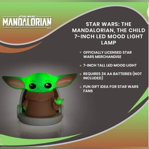 NIB Star Wars The Child 7-Inch LED Mood Light Lamp - Picture 6 of 7